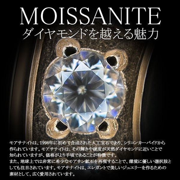 サムネイル： モアサナイト  モダンサークルストーンペンダントシルバー