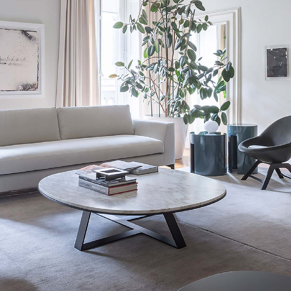 Thumbnail: Marble Collection Round Coffee Table
