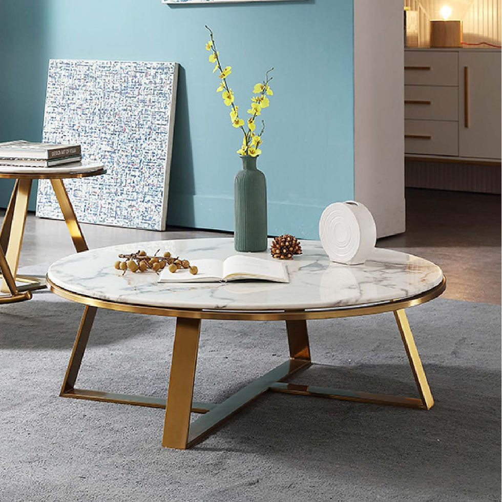 Thumbnail: Marble Collection Round Coffee Table