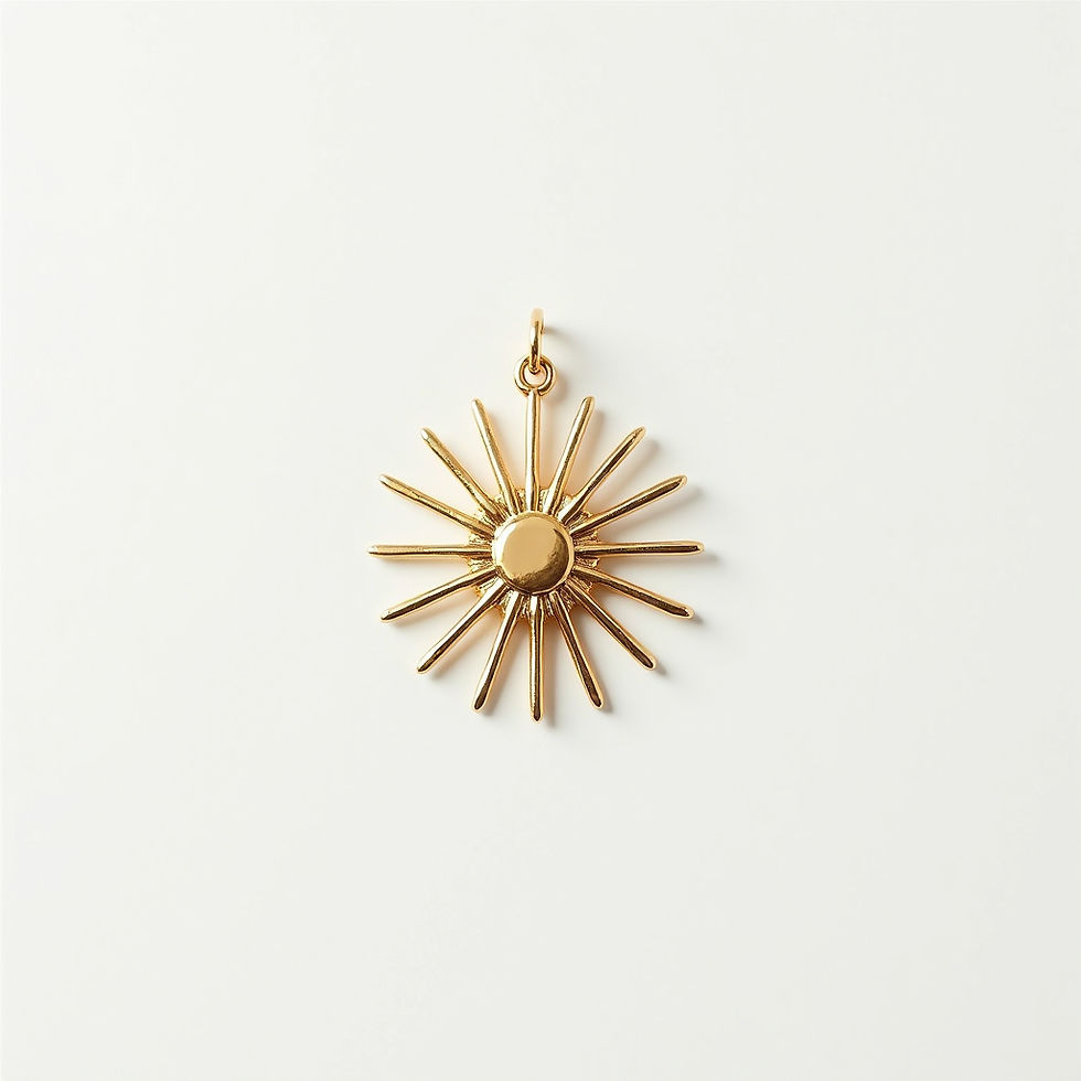 Sunburst Pendant Charm