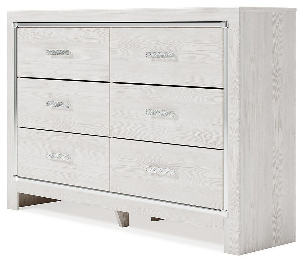 Thumbnail: Altyra Full Upholstered Panel Bed, Dresser and Nightstand