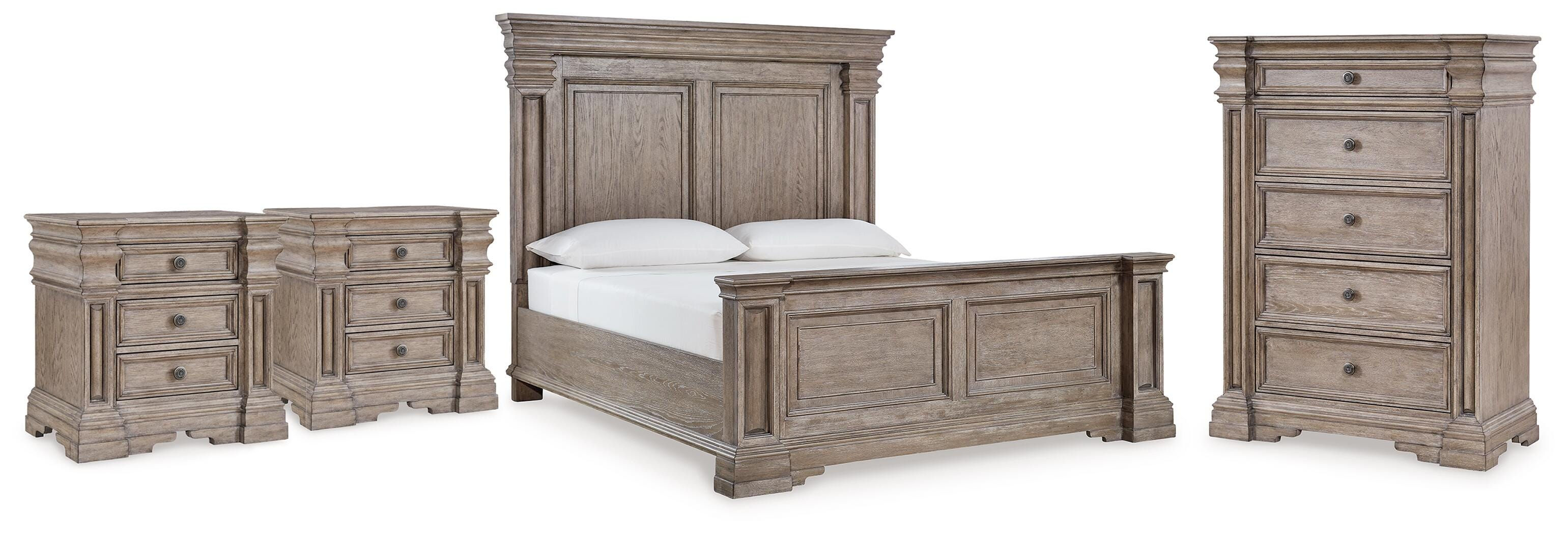 Blairhurst King Panel Bed, Chest and 2 Nightstands