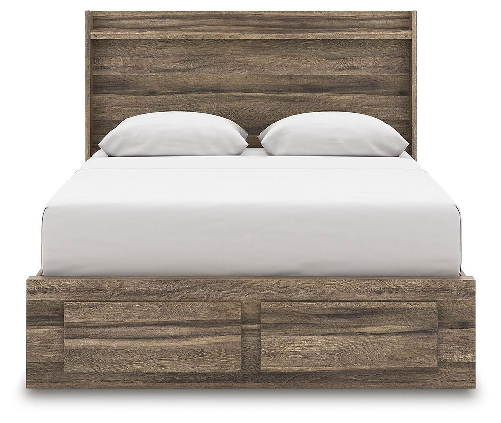 Thumbnail: Elbrim Queen Panel Storage Bed, Dresser and Nightstand