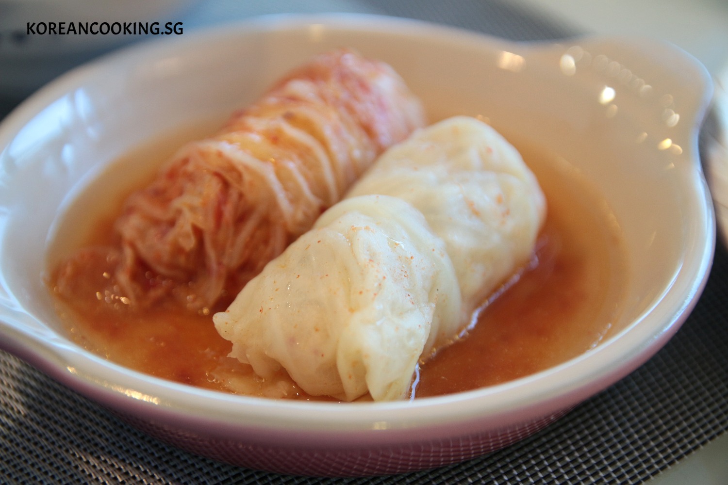 Stuffed Kimchi Rolls Korean Cooking SG