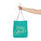 Thumbnail: Pray About It Teal Tote Bag — Inspirational Christian Carryall