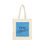 Thumbnail: Pray About It Canvas Tote — Blue and Neutral