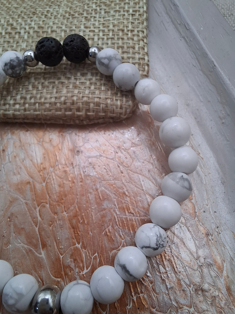 Miniature : Bracelet en Howlite pour ado
