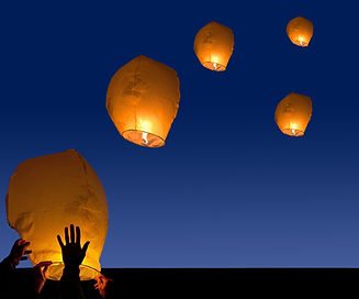 Yellow Fire Lanterns