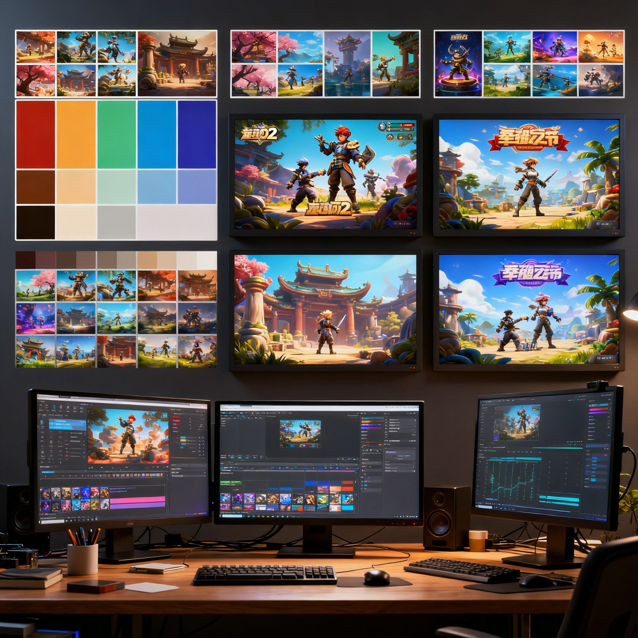 Marketing lead and art director co-creating multi-channel color choreography for seasonal game campaign