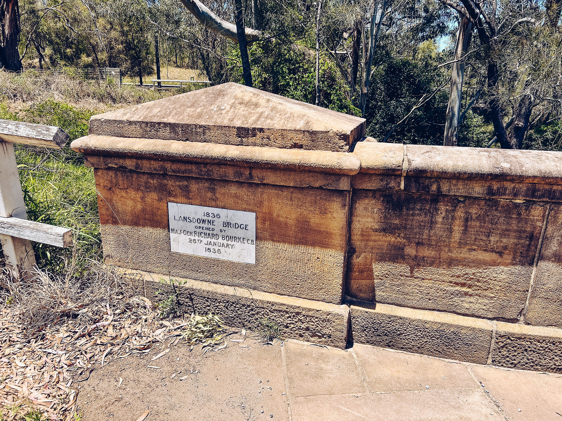 Lansdowne bridge plaque