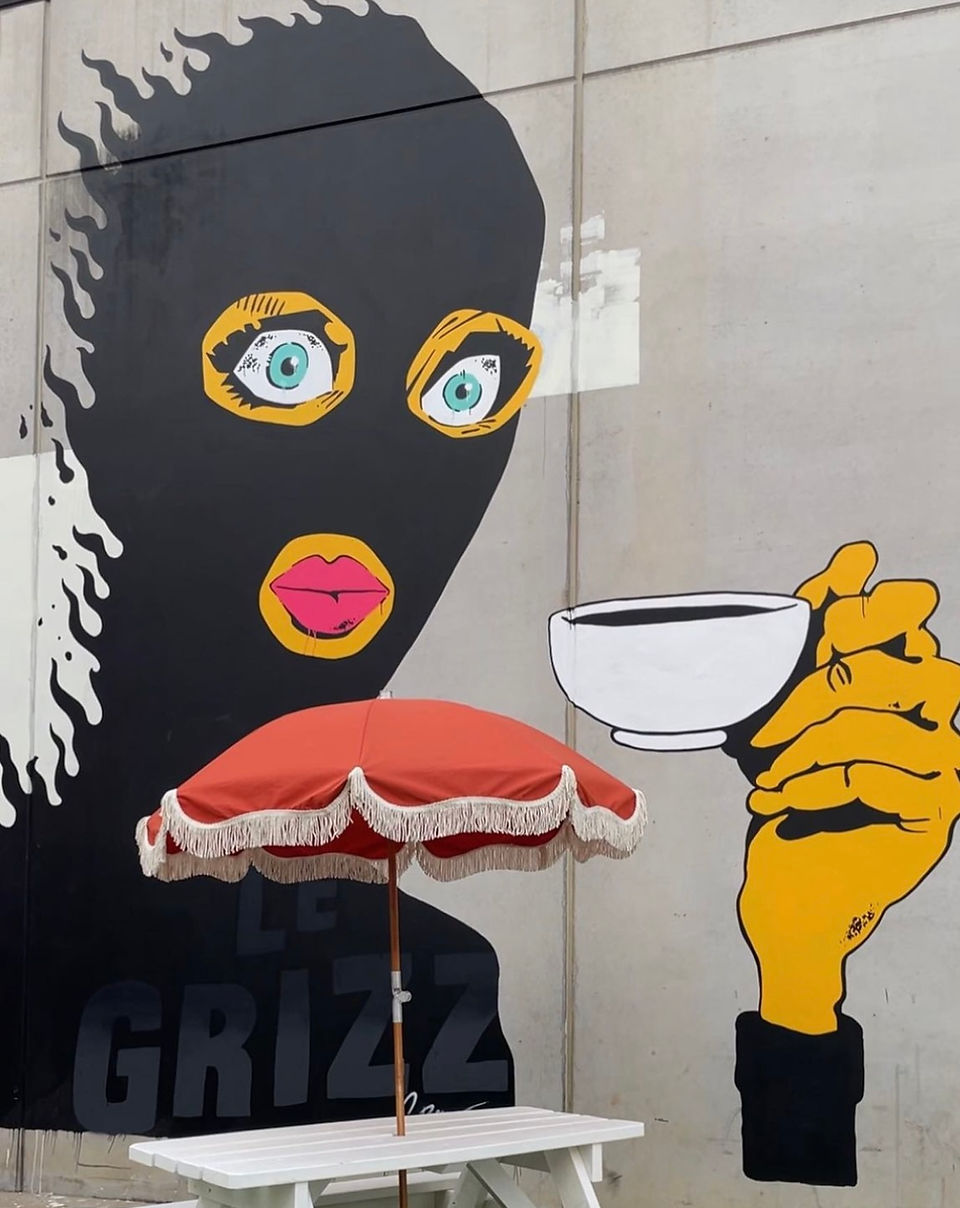 Le Grizz mural for Toby's Milkbar, Prestons