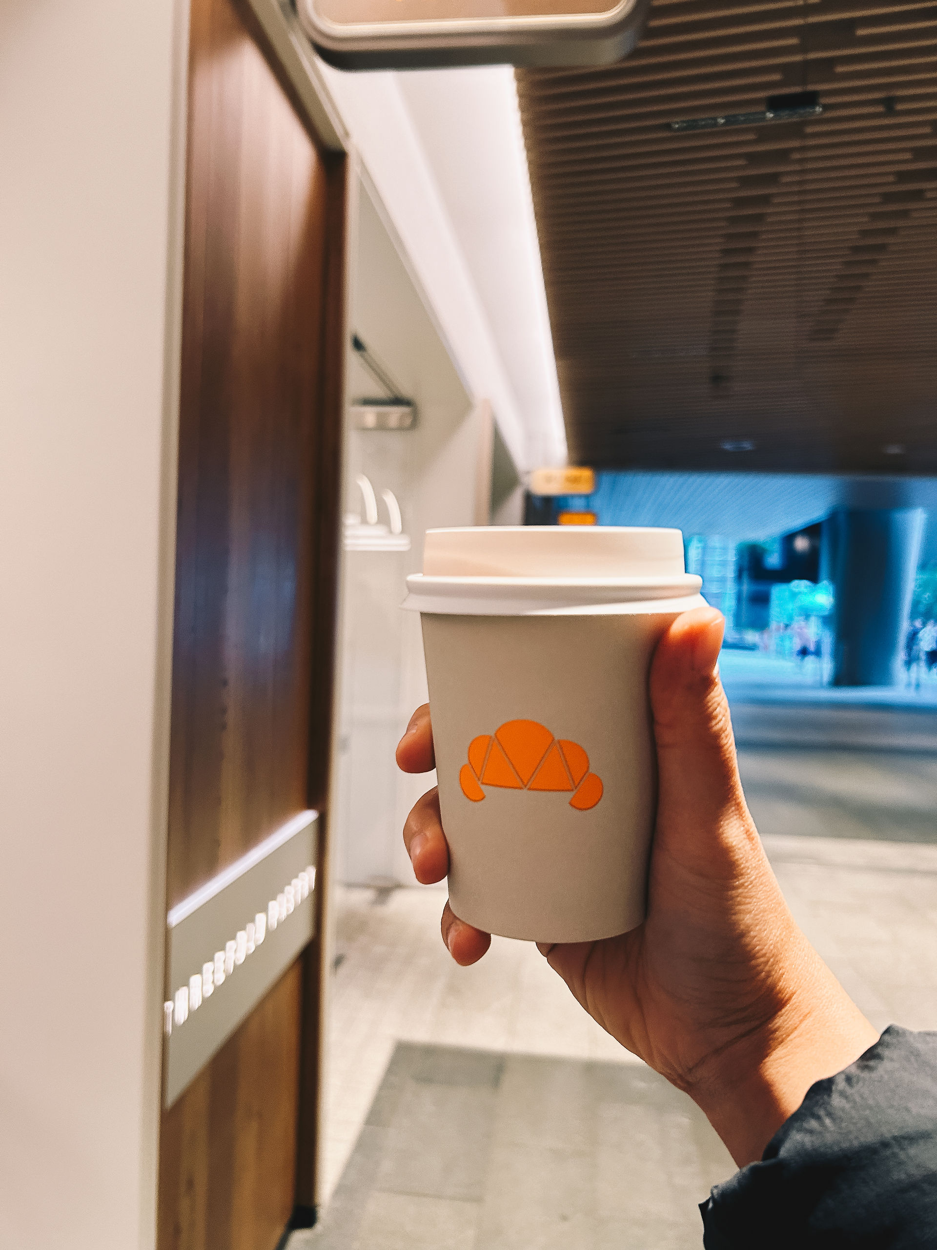 Coffee in hand