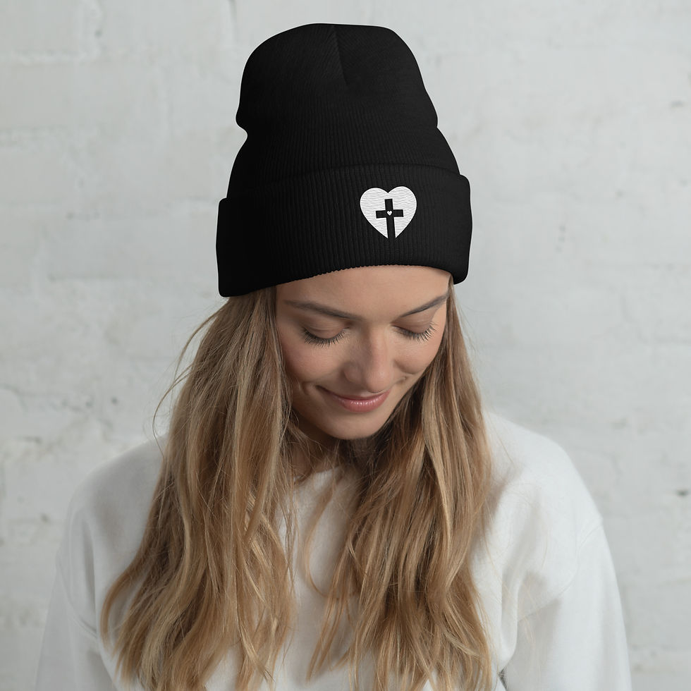 Thumbnail: Black Cuffed Beanie - FREE SHIPPING