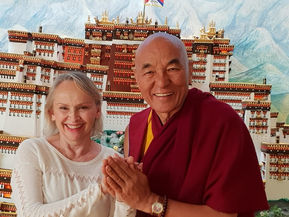 Rencontre Evelyne Mesquida et Vénérable Thubten Wangchen