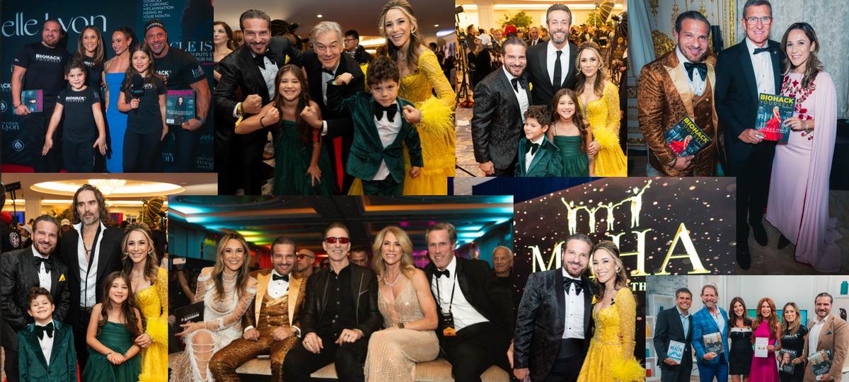 The Lollis with VIPs at industry events