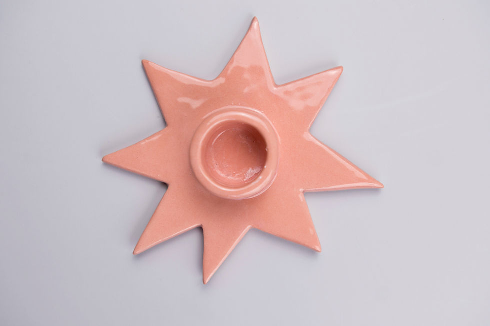 Miniatura: portavelas forma estrella