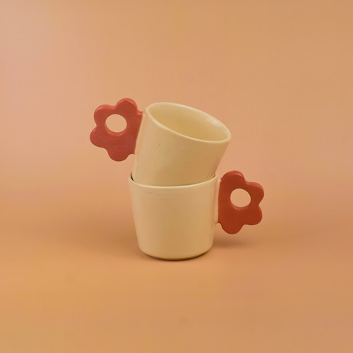 Taza FLORA_ Rojo coral
