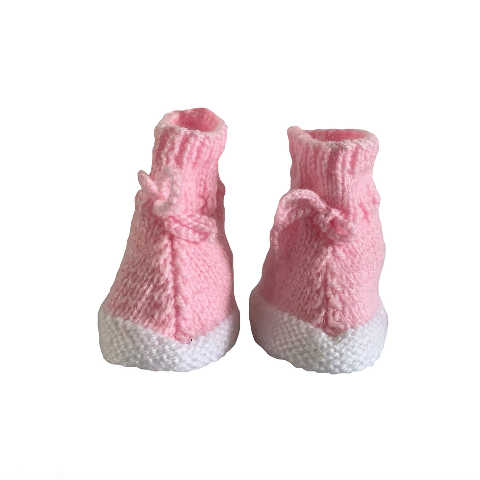 Miniatura: Babas - Botitas de lana - 0 a 3 meses - Diseño bebé Emilia