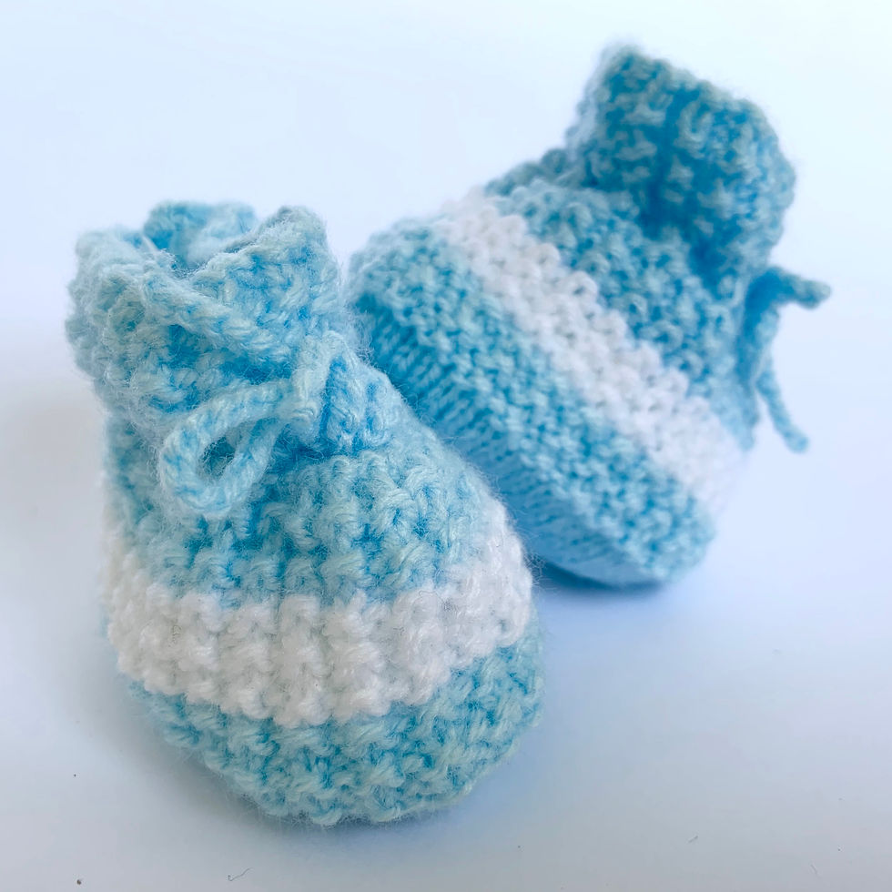 Miniatura: Babas - Botitas de lana - 0 a 3 meses - Diseño bebé Oliver