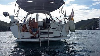 First day aboard, Virgin Gorda