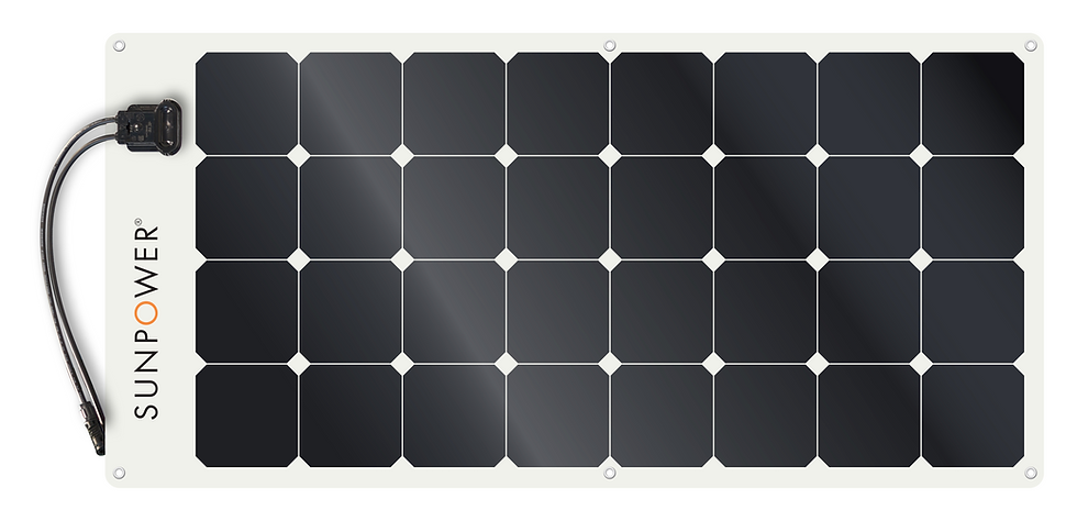 SunPower 100 watt flexible solar panel