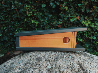The Googie Mini handmade mid-century modern birdhouse
