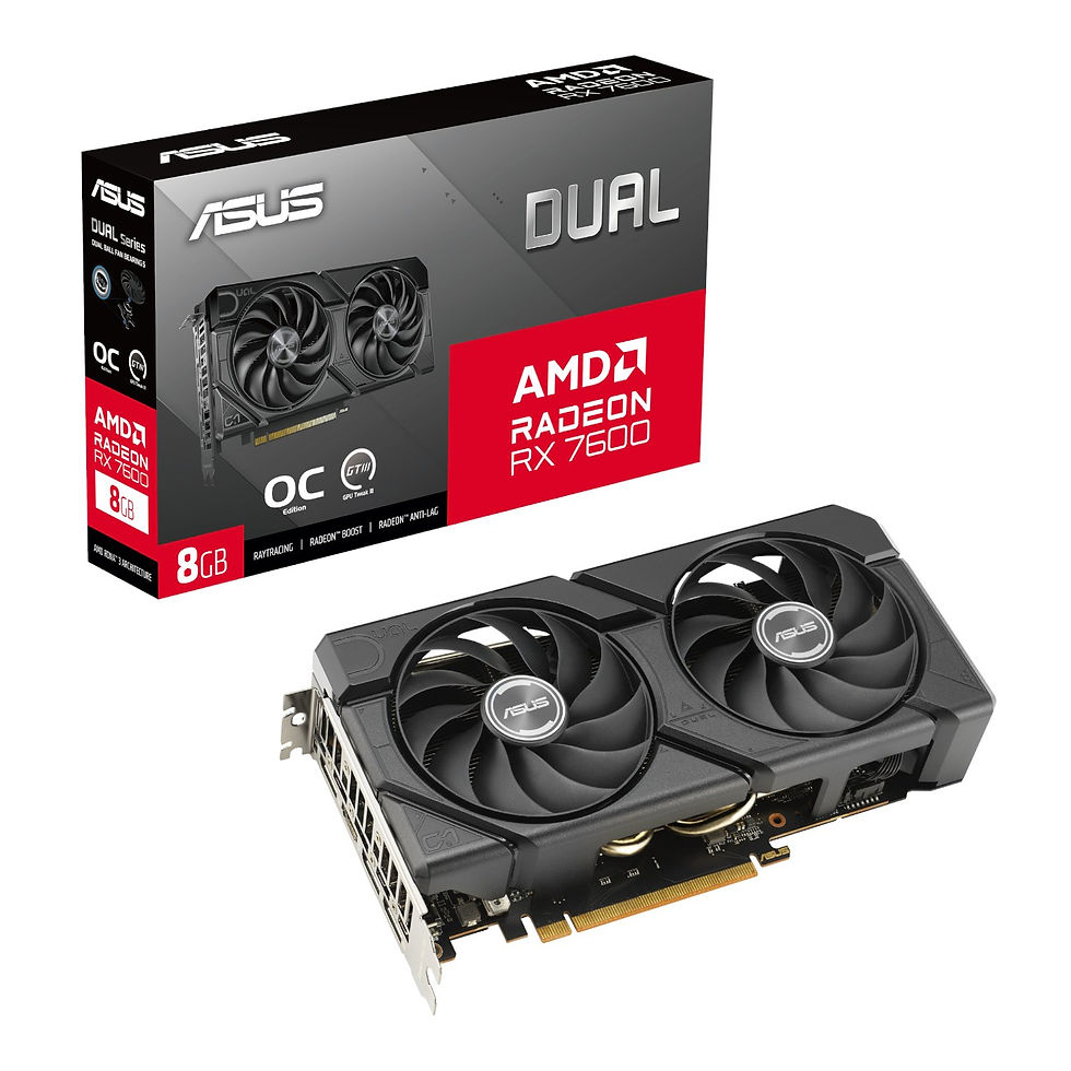 Thumbnail: ASUS Radeon RX7600 Dual OC EVO Edition 8G GDDR6 128-BIT Graphics Card