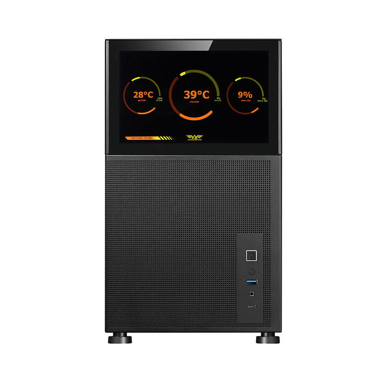 Thumbnail: Armaggeddon Tessaraxx Core Vision Micro-ATX Gaming Case - Black