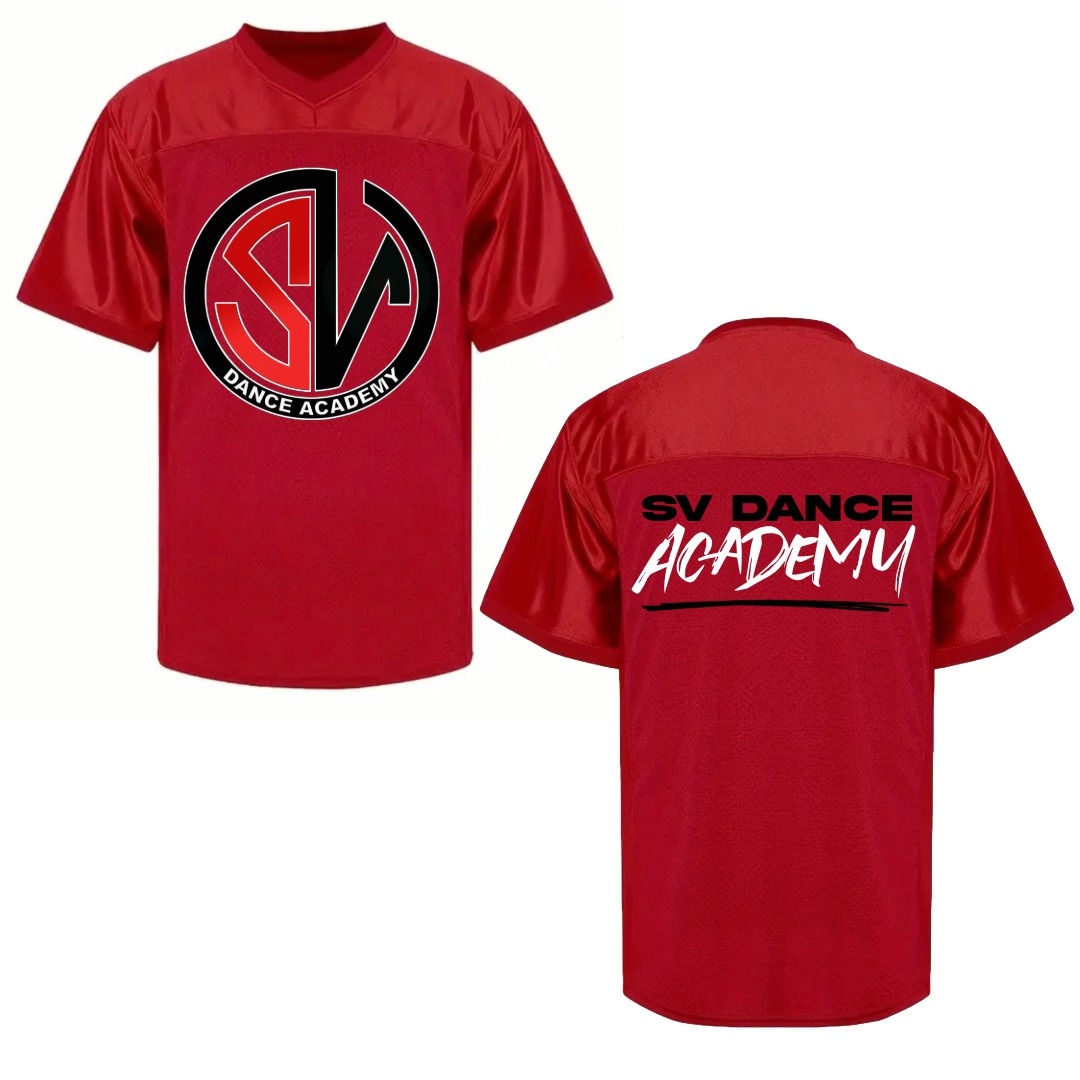 RED AMERICAN FOOTBALL JERSEY