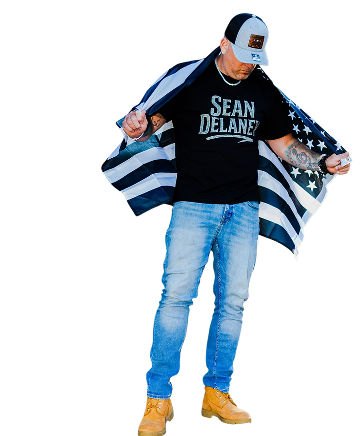 Transparent Photo of SD holding flag