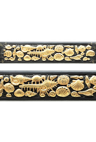 小柄の柄　金と銀と赤銅の装飾 小柄の柄 金と銀と赤銅の装飾 小柄の柄 金と銀と赤銅の装飾 小柄の柄