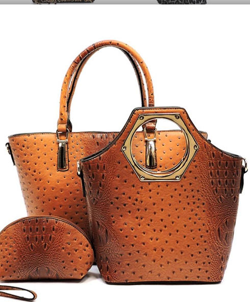 Tan_Brown Ostrich Bags
