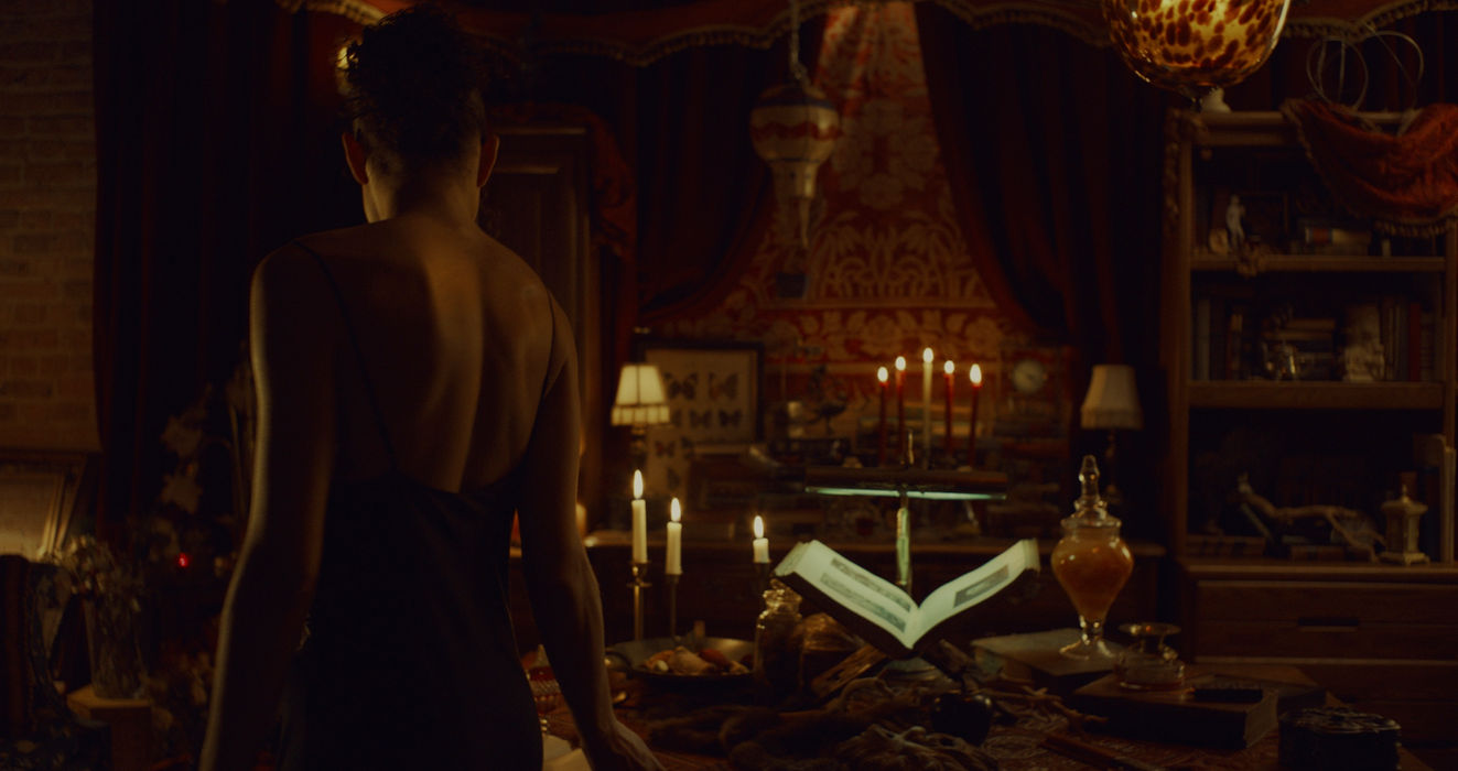 The Art of Madness ritual scene, gothic thriller cinematography, Chicago crime series visuals