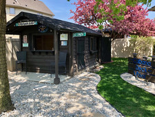 Pool Bar Shed with Porch