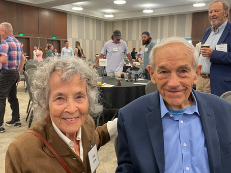Ron Paul with LIV founder, Linda Curtis