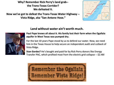 Share this flier -- Pape v. Gerdes, HD 17 Republican Primary runoff May 24 (early voting, May 16)