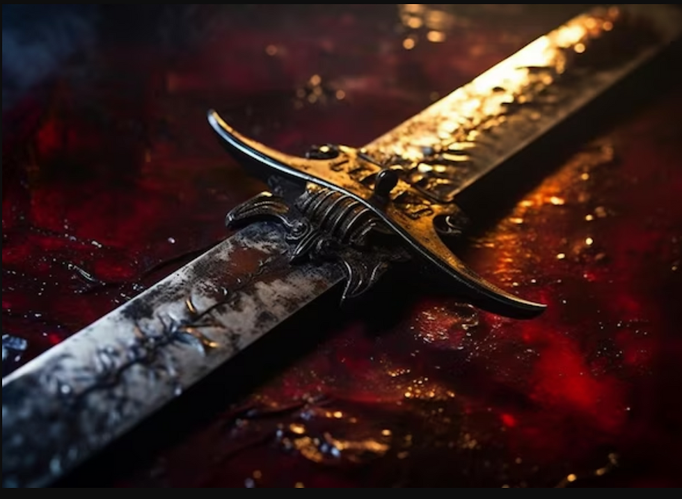 picture of a bloody sword