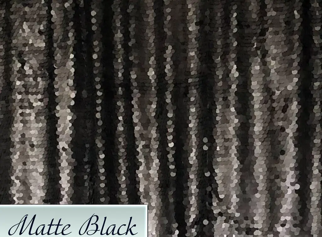 Matte Black Sequins backdrop