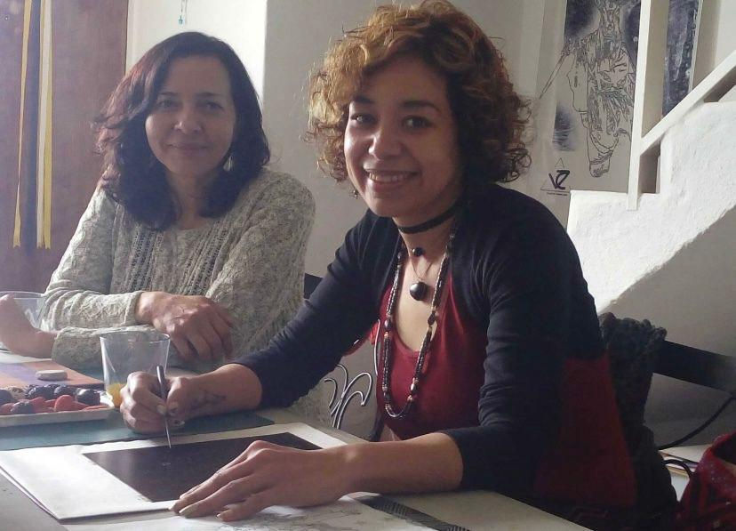 Mariana Pérez Rojas. Participación segunda carpeta de grabados del carnaval de Tlaxcala.