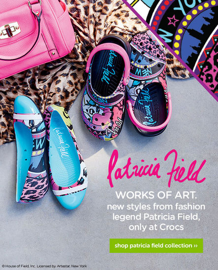 CROCS limited design by Patricia Field