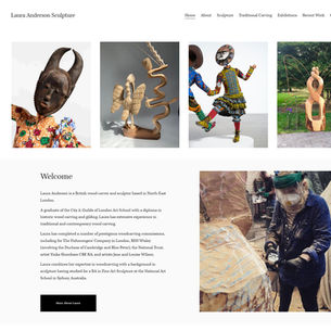 "The whole process of designing my website was a thoroughly enjoyable and collaborative experience" - Laura