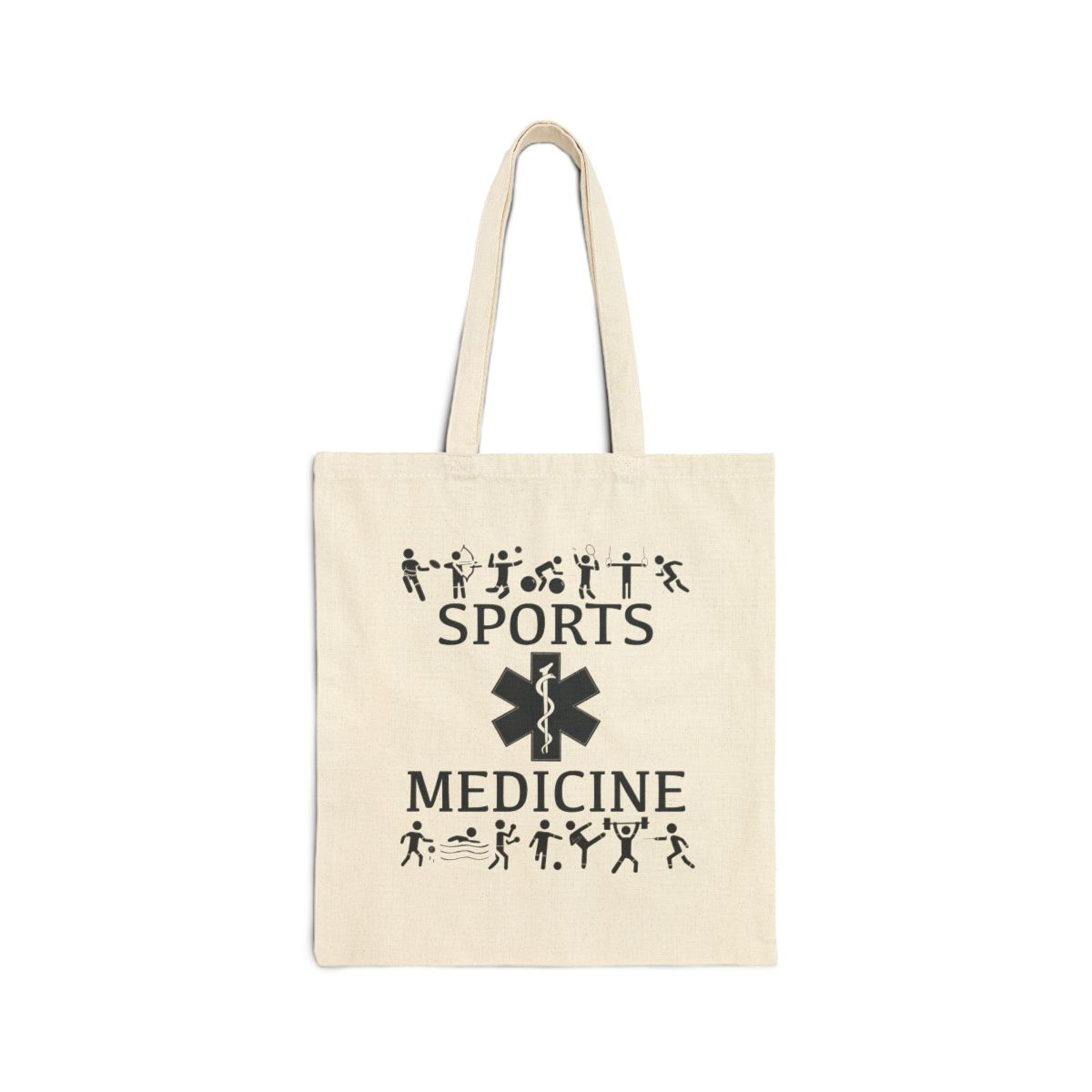 Sports Medicine Cotton Canvas Tote Bag