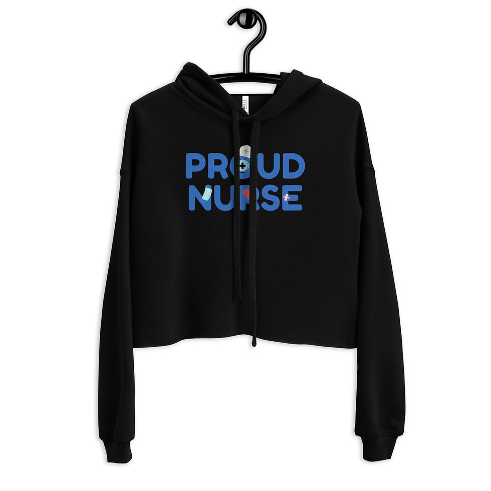 Thumbnail: Proud Nurse Crop Hoodie