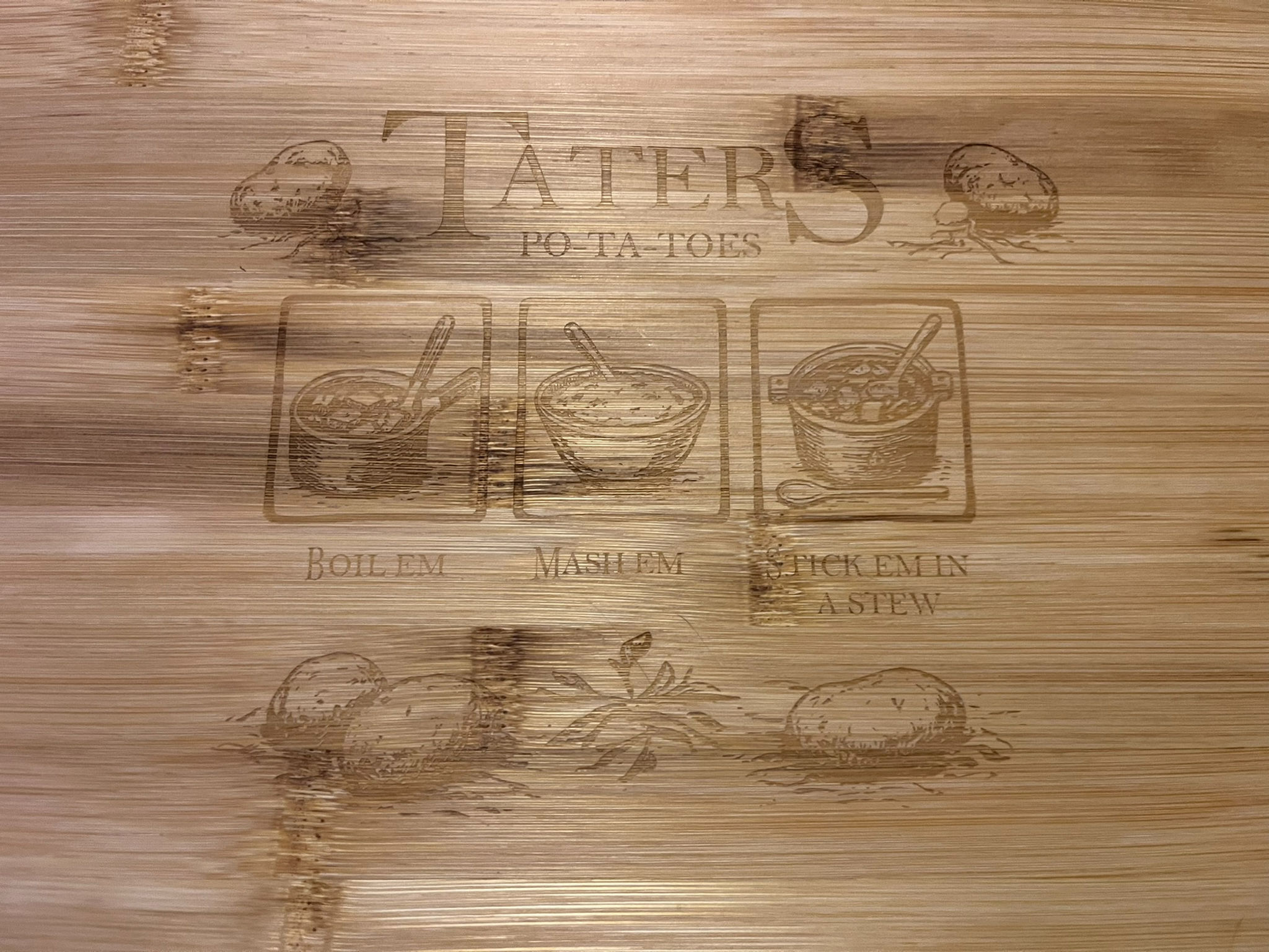 TATERS Bamboo Chopping Board
