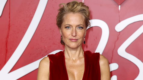 Gillian Anderson posing to camera
