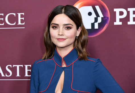 Jenna Coleman in red carpet