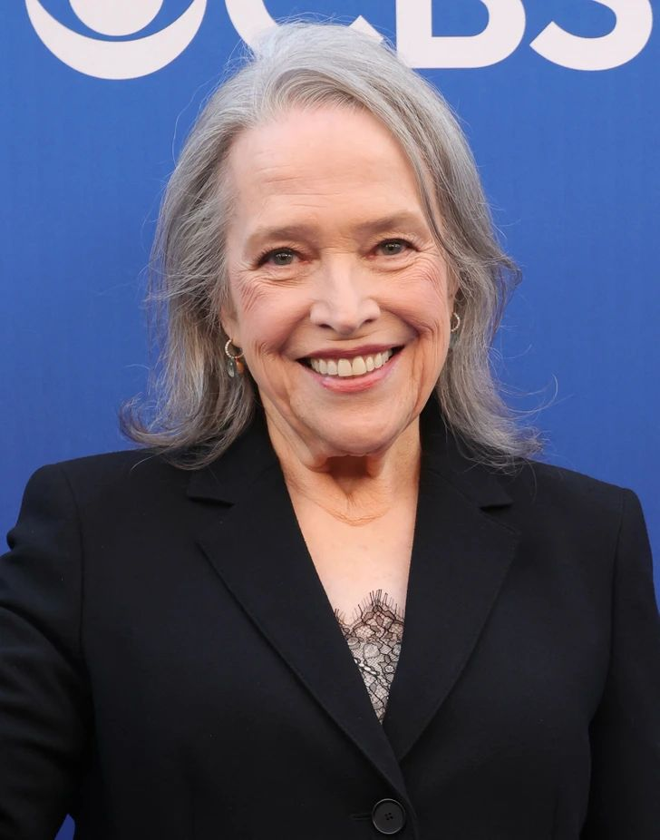 Kathy bates smiling to camera