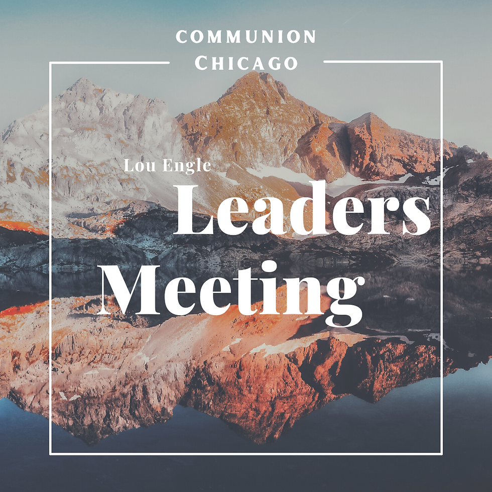 Leaders Meeting with Lou Engle
