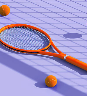 Tennis Balls and Racket