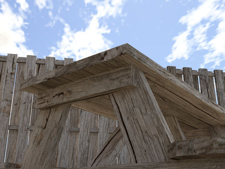 Picnic Table 3D Object